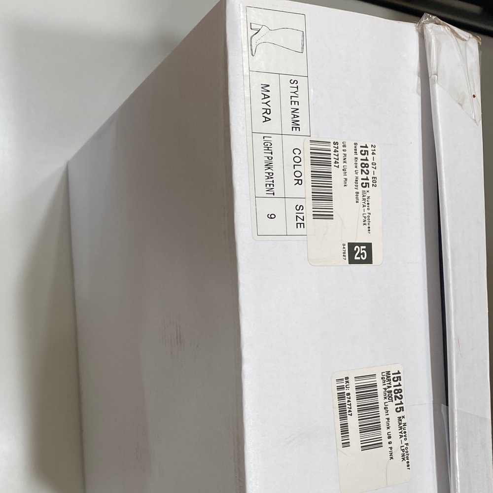New Mixx Shuz Patent Light Pink Mayra Boots Size 9 - Picture 3 of 13